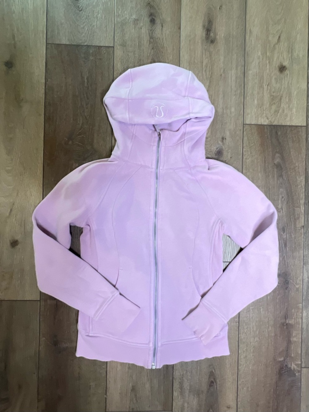 lululemon athletica Light Pink Scuba Hoodie Jacket - Picture 1 of 4